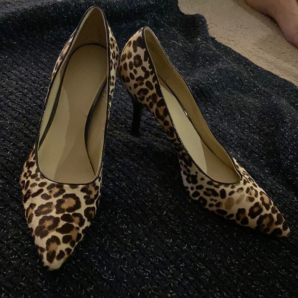 Nine West cheetah heels